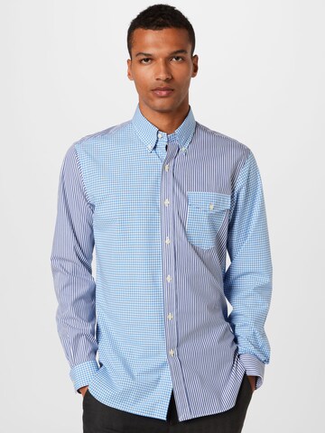 Polo Ralph Lauren - Comfort Fit Camisa em azul: frente