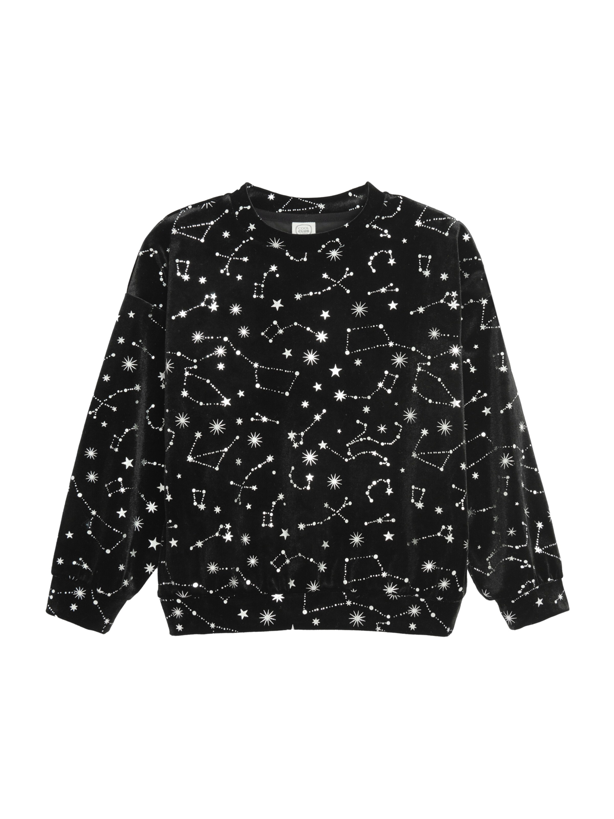 juoda Cool Club Megztinis be užsegimo: priekis