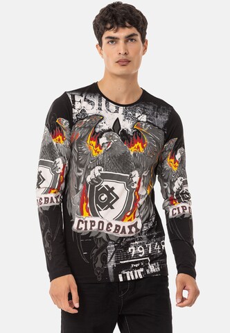 CIPO & BAXX Shirt in Zwart