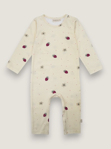 Pyjama 'Louie Raspberry dream' LouieLouie en beige : devant