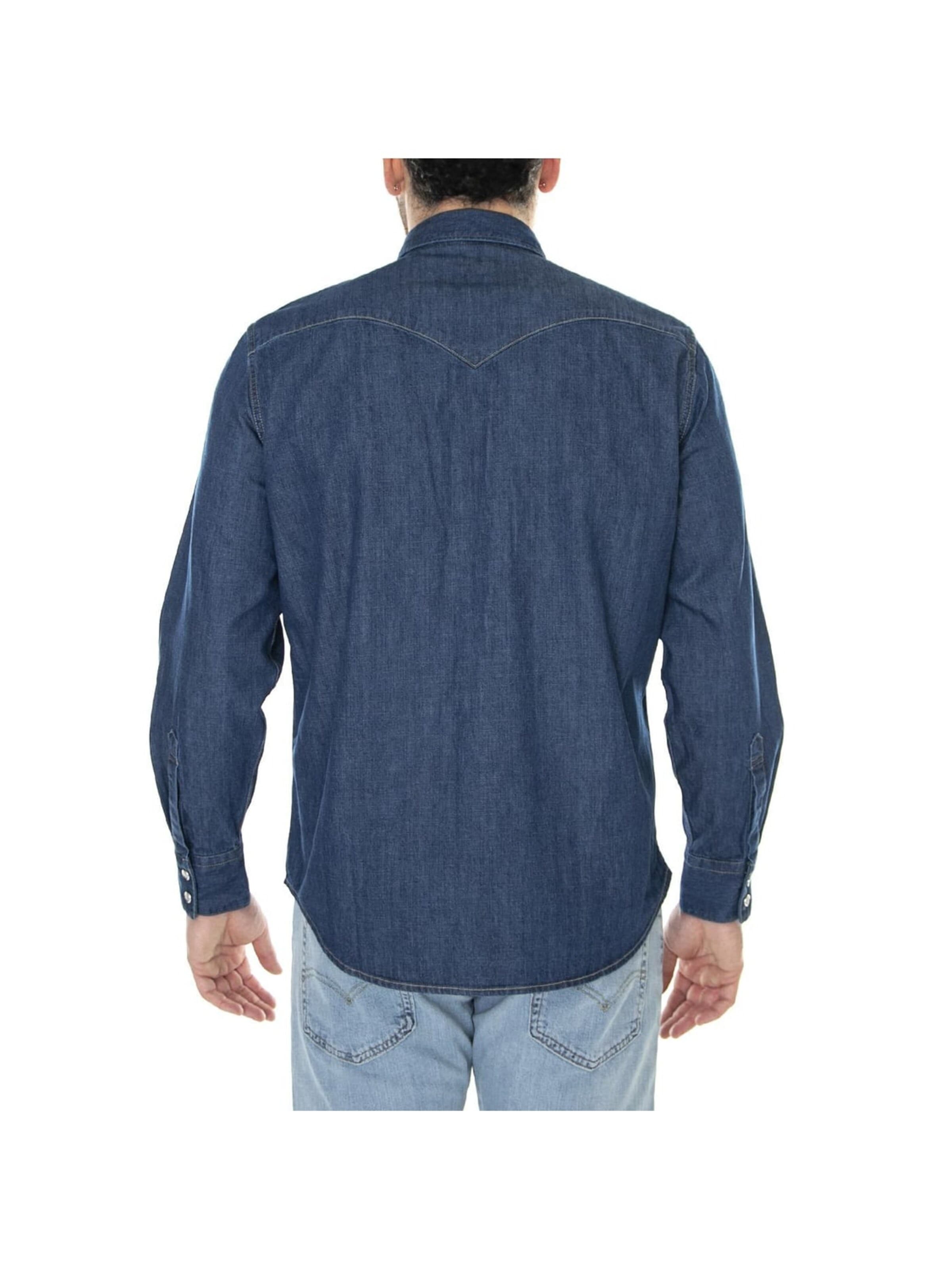 LEVI'S ® - Ajuste regular Camiseta 'M' Barstow Western Standard Lower Haight Med Indigo Flat Finish Shirt' en Mezcla de colores
