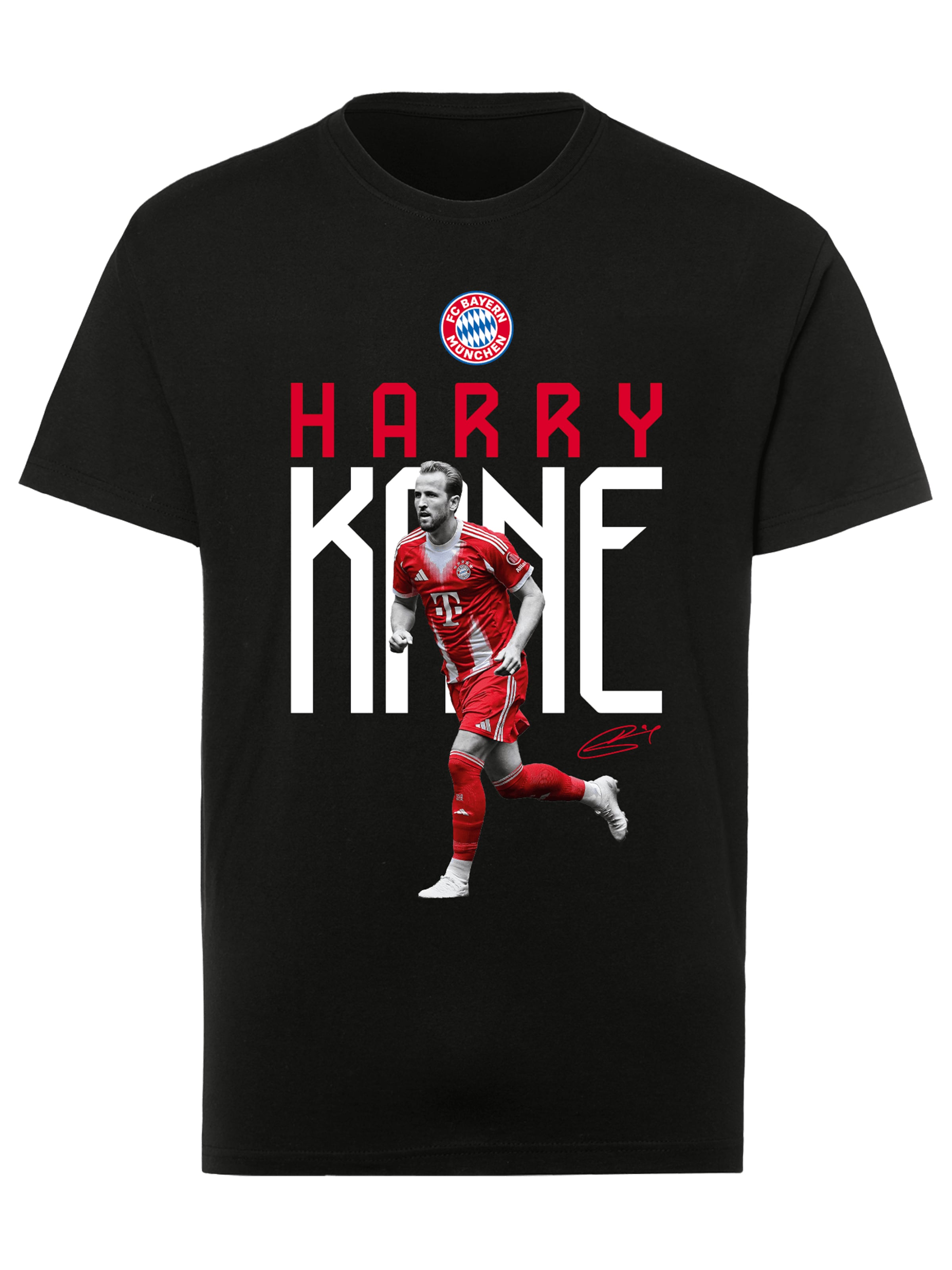 FC BAYERN MÜNCHEN T-Shirt Kane in Schwarz: Vorderseite
