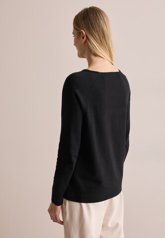 CECIL Strukturmix Pullover in Schwarz