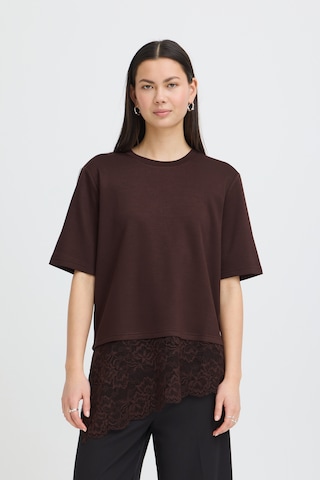 ICHI - Camisa 'IHKAIWA' em castanho: frente