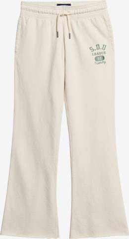 Pantalon 'Athletic Essentials' Superdry en beige : devant