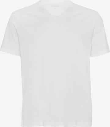 s.Oliver Men Big Sizes T-Shirt in Weiß: Vorderseite