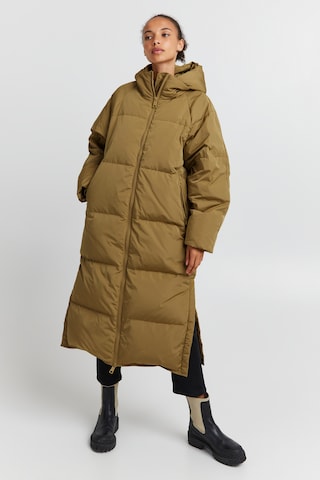 ICHI Wintermantel 'BUNALA' in Beige: voorkant