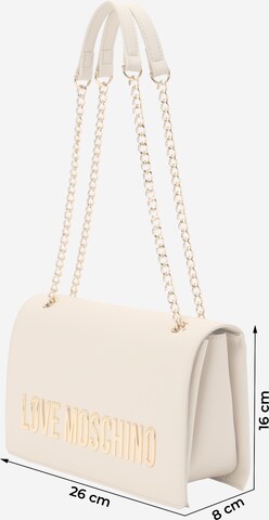 Love Moschino Olkalaukku 'BOLD LOVE' värissä beige