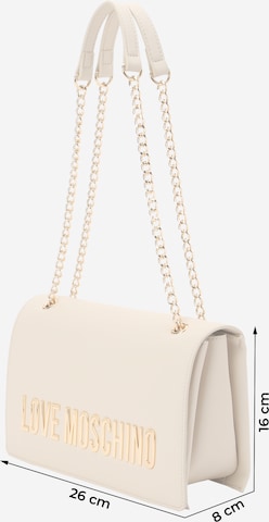 Love Moschino Schultertasche 'BOLD LOVE' in Beige