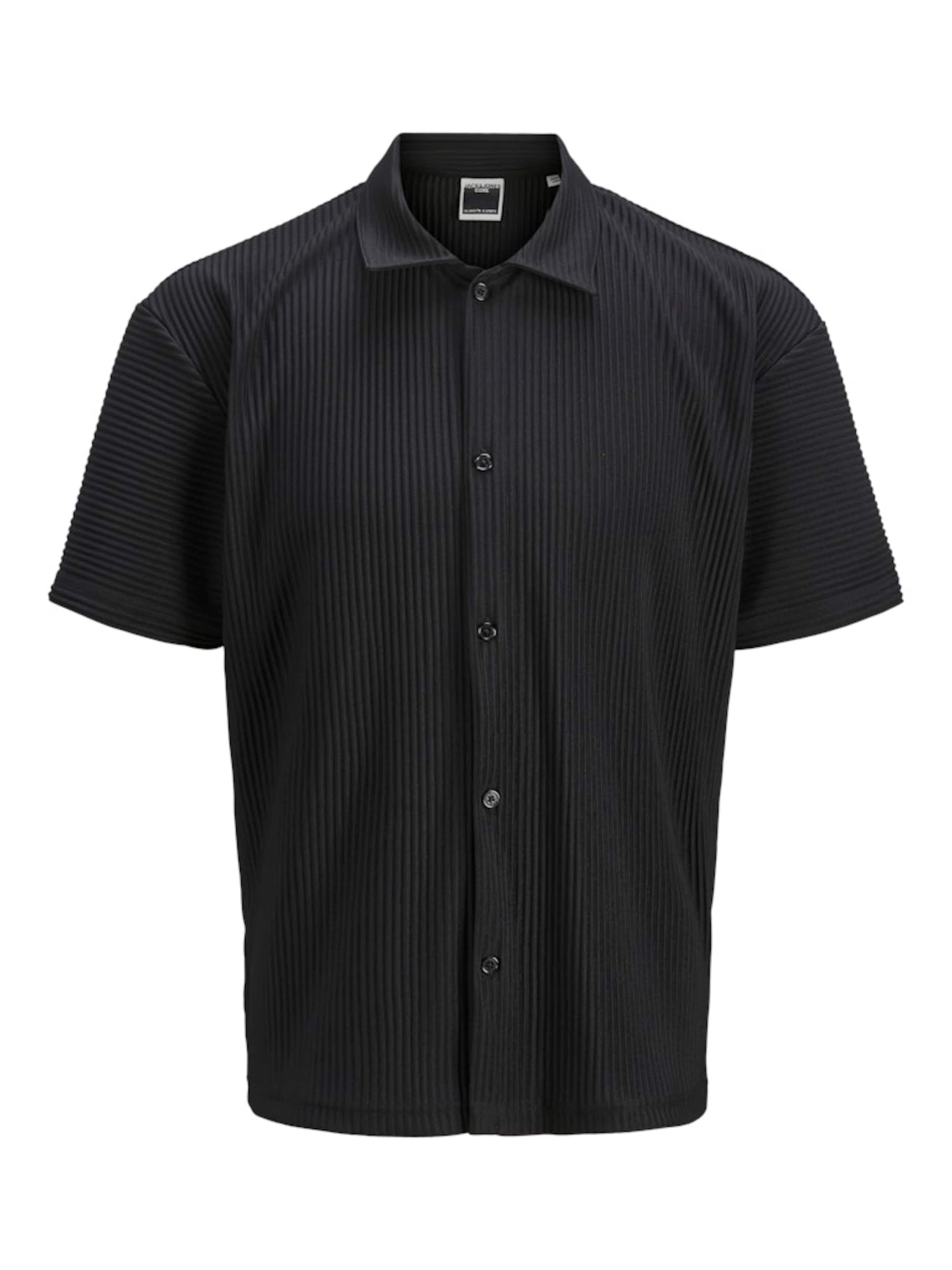 JACK & JONES Skjorte 'JCOInterlude' i sort: forside