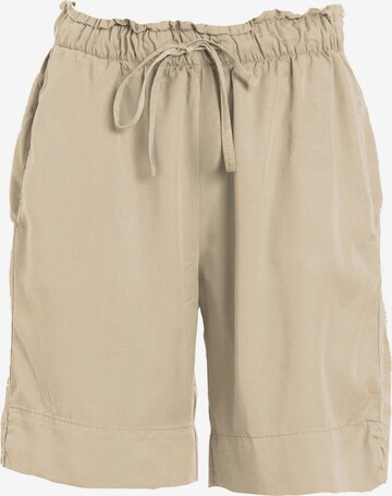 Pantalon DEHA en beige : devant