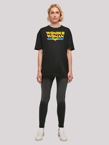 T-shirt oversize 'Wonder Woman Text Logo' F4NT4STIC en noir