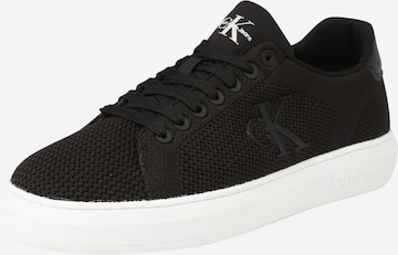 Sneaker low de la Calvin Klein Jeans pe negru: față