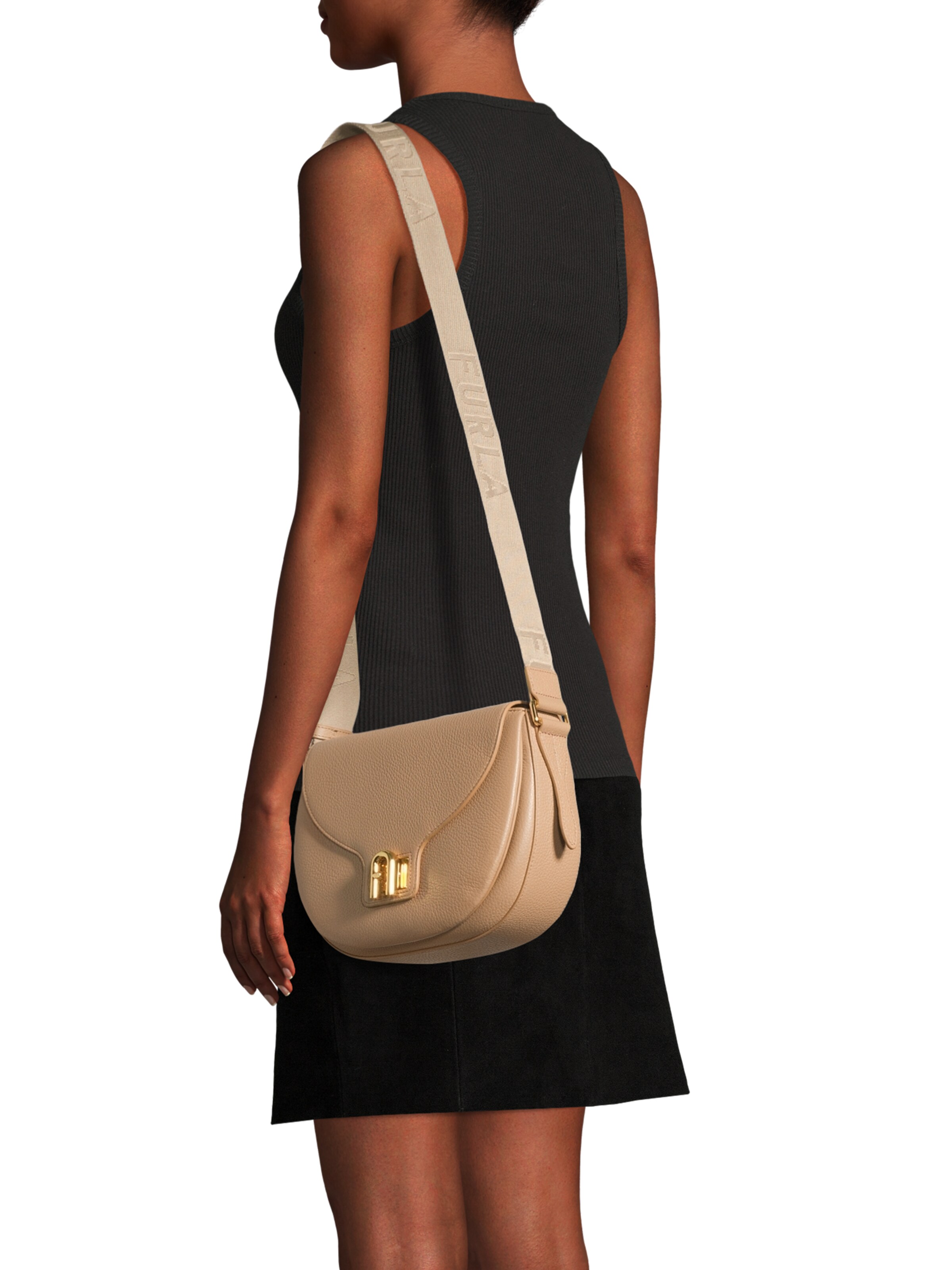 Sac à bandoulière FURLA en beige : devant