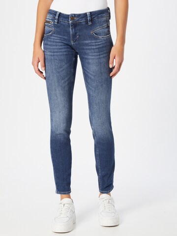 FREEMAN T. PORTER Skinny Jeans 'Alexa' in Blauw: voorkant