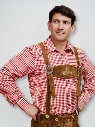 Hofglanz Regular Fit Trachtenhemd in Rot