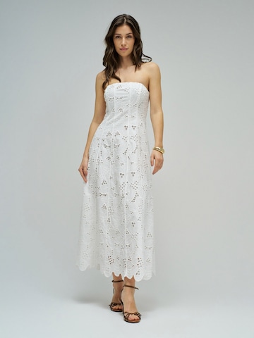 Salsa Jeans Dress in White: front