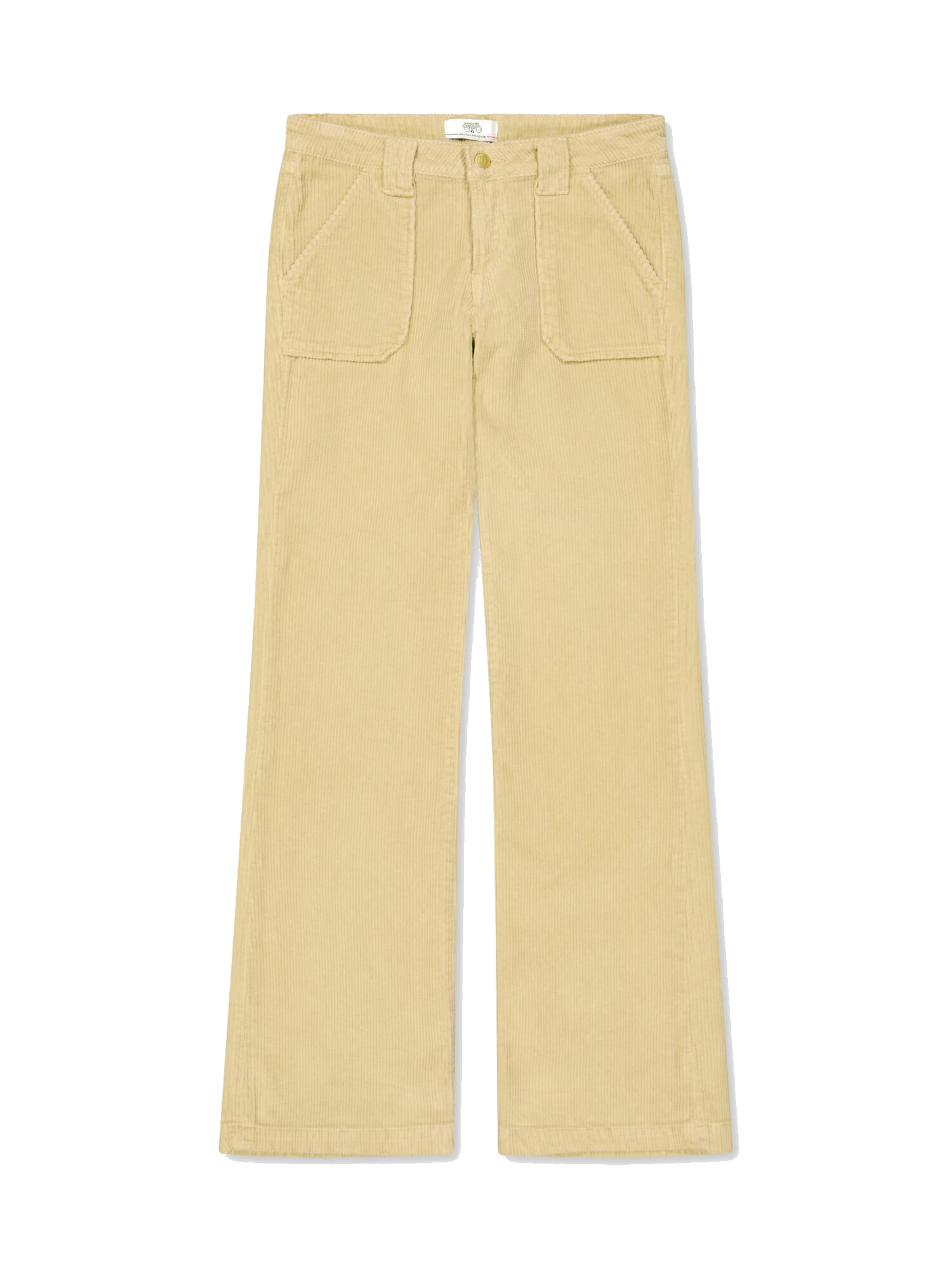 Wide Leg Pantalon 'AREVEL' Le Temps Des Cerises en beige : devant