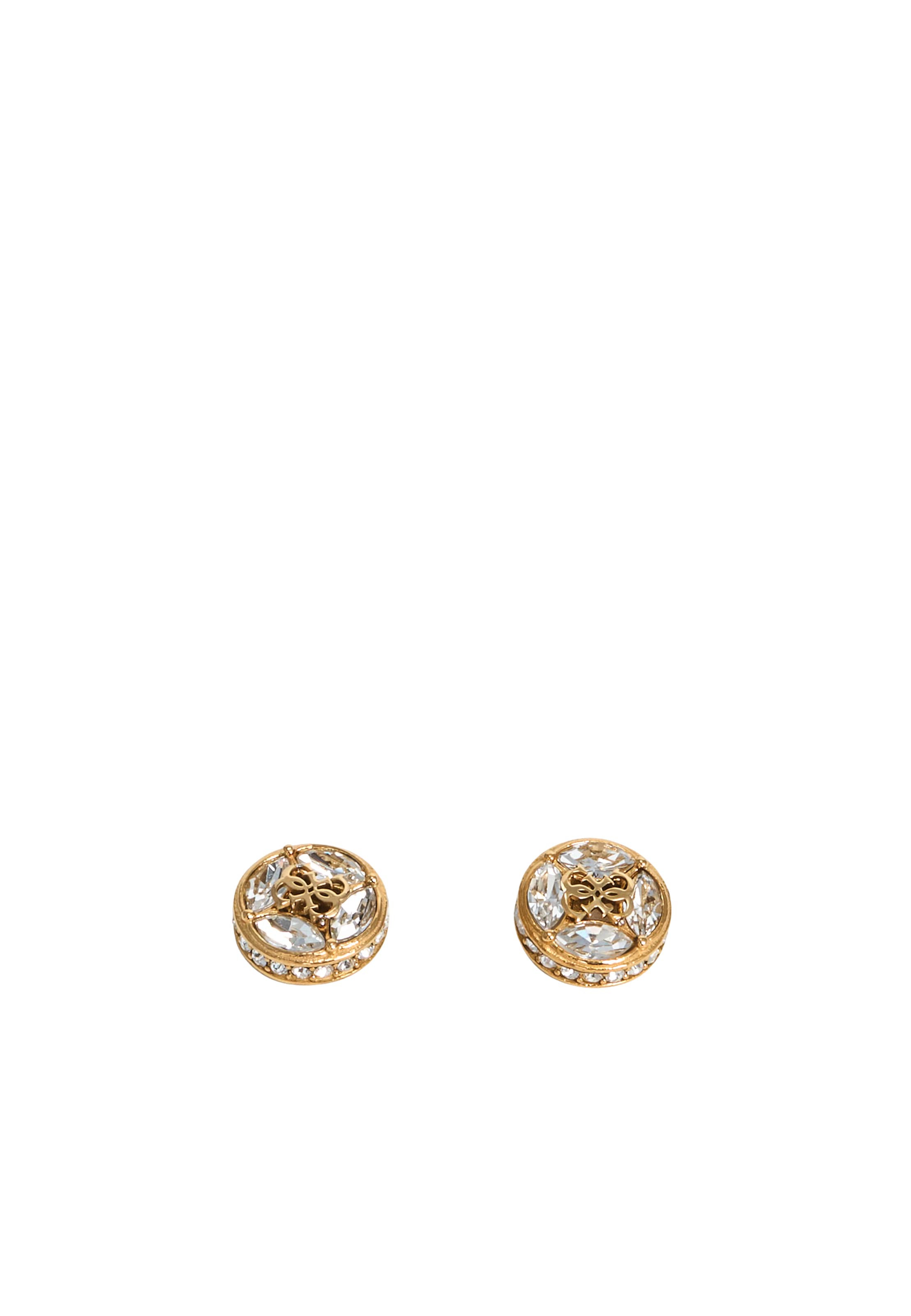 GUESS - Pendientes '4G SUPREME' en oro: frente