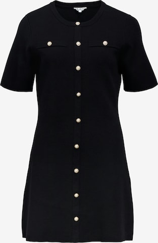 OBJECT Neulemekko värissä musta: etupuoli