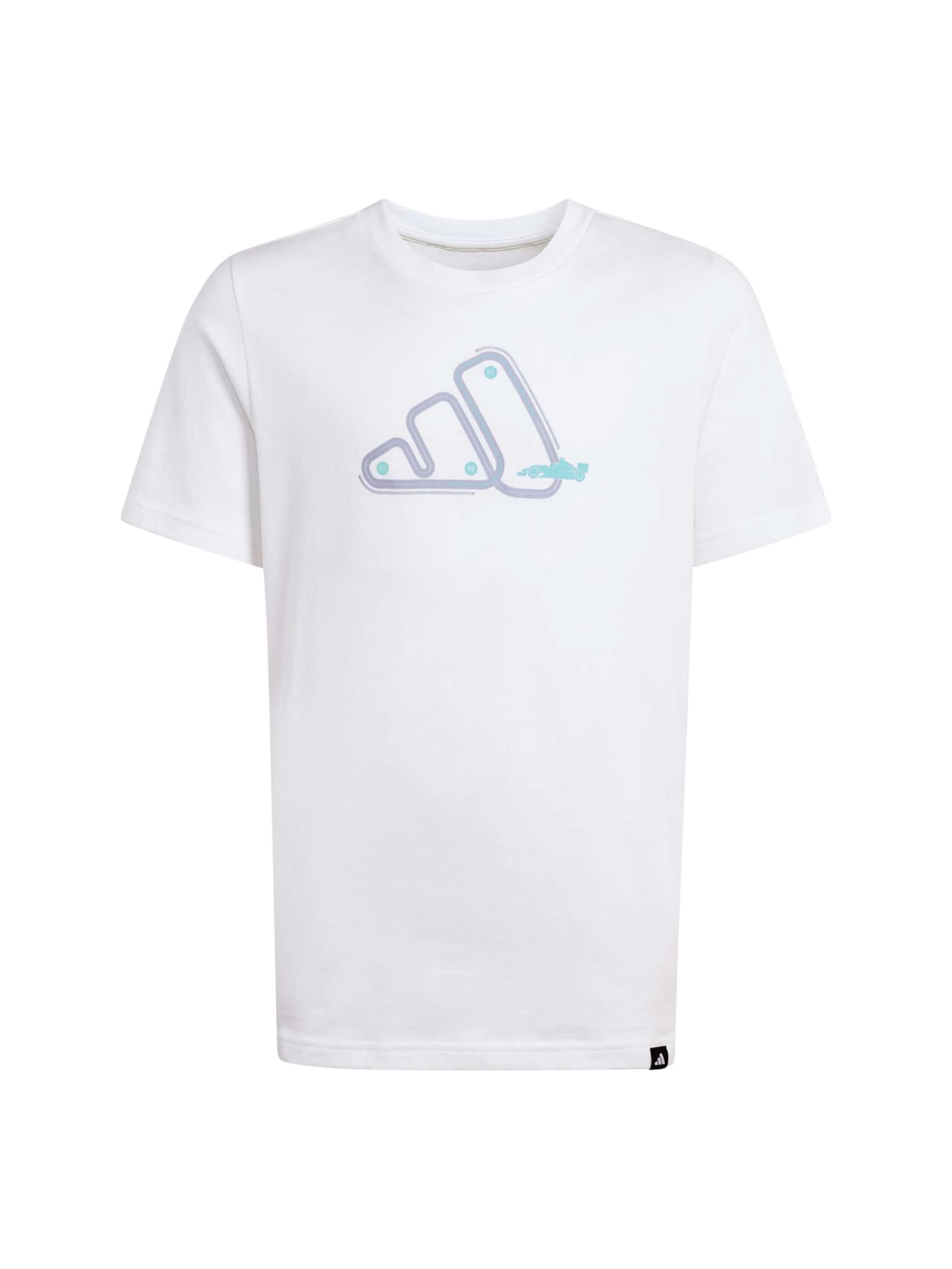ADIDAS SPORTSWEAR - Camisa funcionais 'MOTO 1' em branco: frente