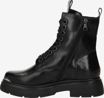 MJUS - Botines con cordones 'CAPMETAL' en negro