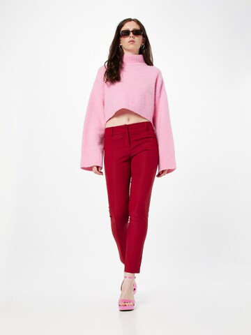 PATRIZIA PEPE Slim fit Trousers in Red