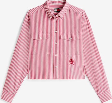 Tommy Jeans Bluse in Pink: Vorderseite