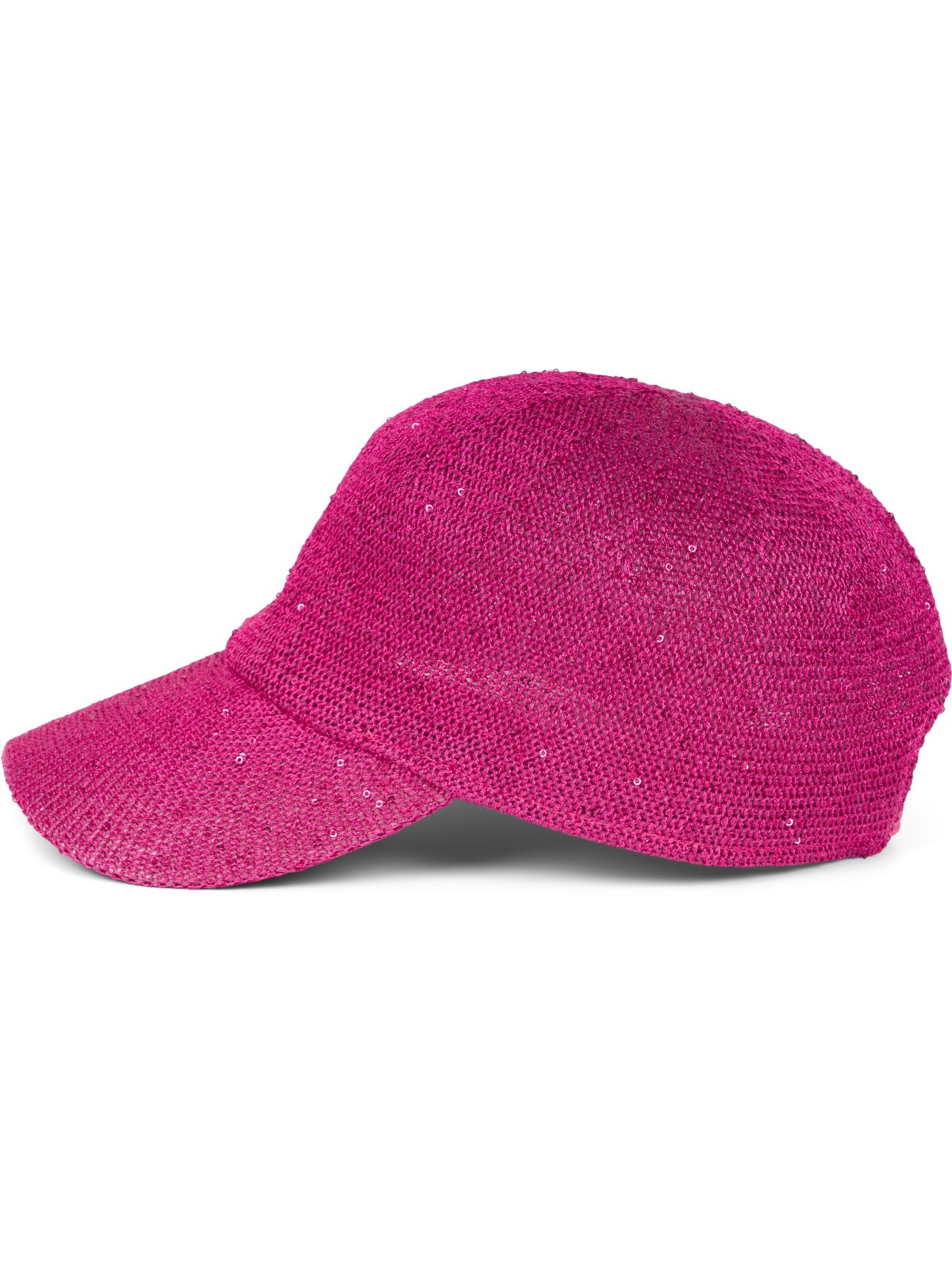 styleBREAKER Cap 'Gewebtes Baseball Cap Pailletten'‌‌‌‌‌‌‌‌ in Pink