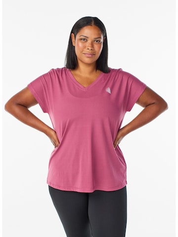 Tricou funcțional de la Active by Zizzi pe roșu: față