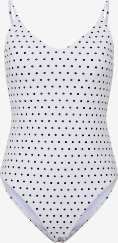 Maillot de bain 'PCBaomi' PIECES en blanc : devant