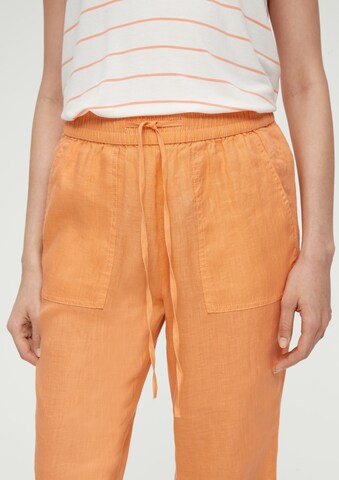 s.Oliver Tapered Broek in Oranje