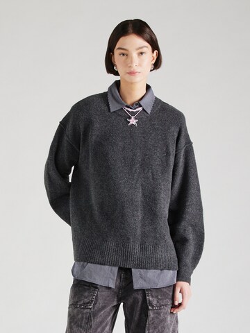 WEEKDAY Sweater 'Funda' in Grey: front