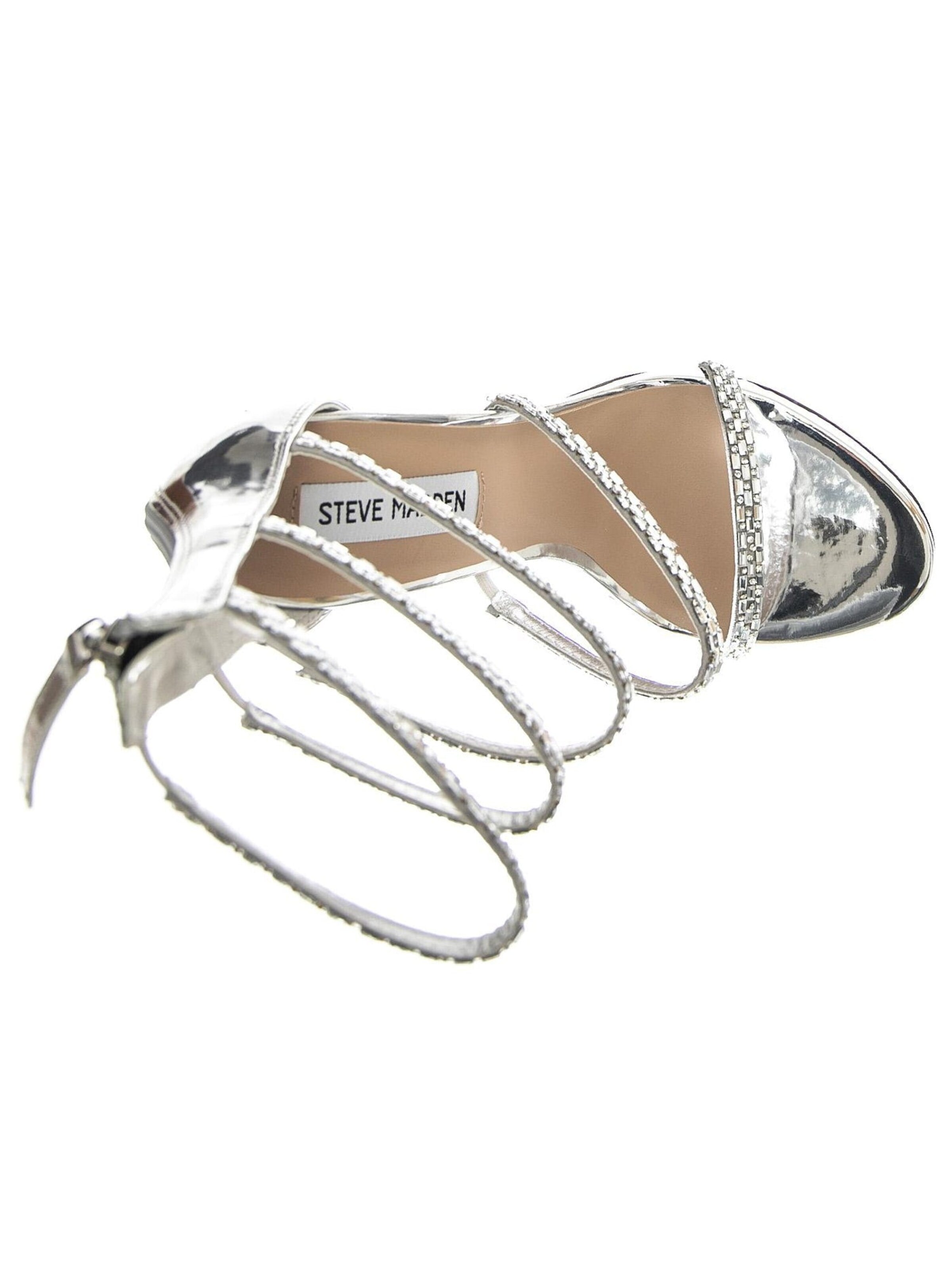 STEVE MADDEN Sandaal 'W' Entrust Silver Sandals' in Zilver