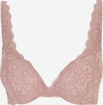 Lindex Bra 'Malva Iris' in Pink: front