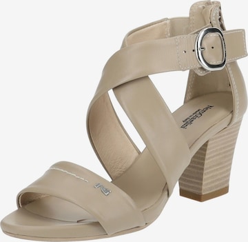 Nero Giardini Sandalen met riem in Beige: voorkant