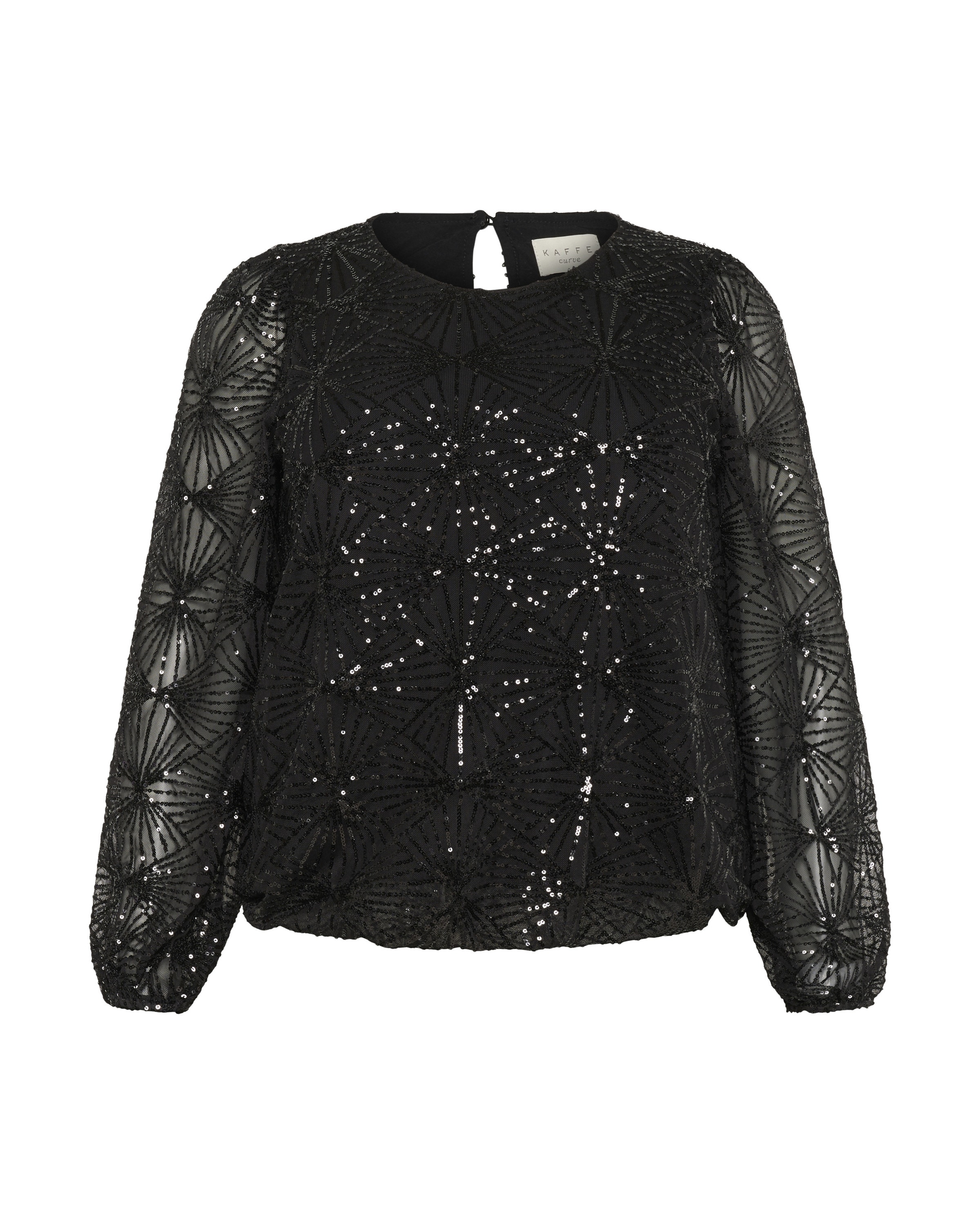 Camicia da donna 'KCMinna' di KAFFE CURVE in nero: frontale