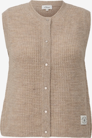 Cardigan s.Oliver CURVE en marron : devant