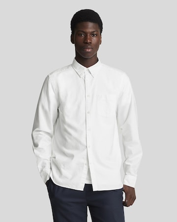 Lyle & Scott Regular fit Overhemd in Wit: voorkant