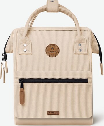 Cabaia Backpack 'Adventurer' in Beige: front