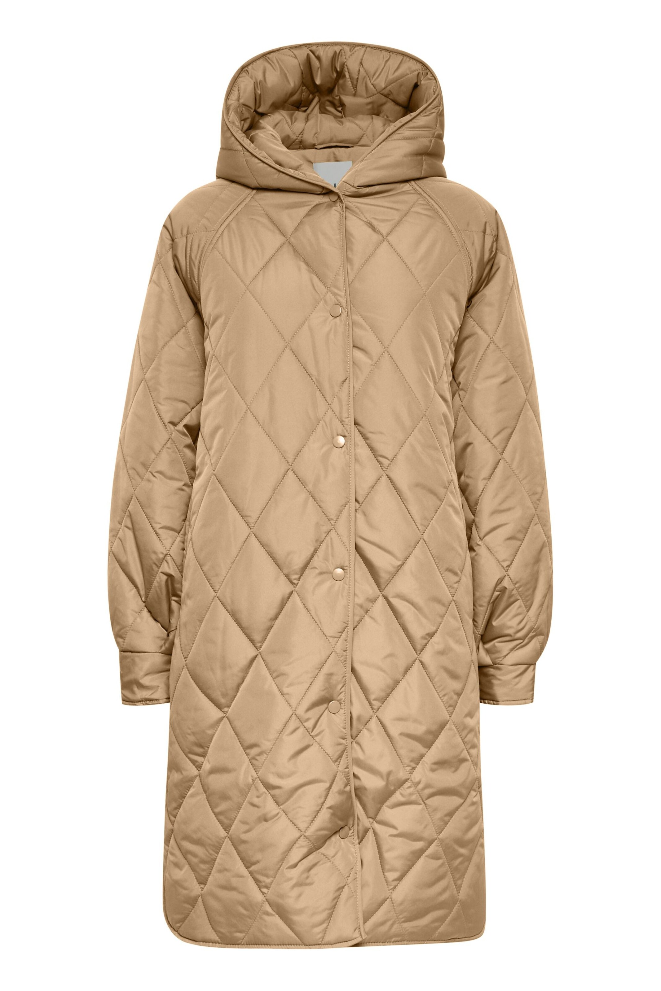 ICHI Übergangsmantel in hellbraun, Produktansicht