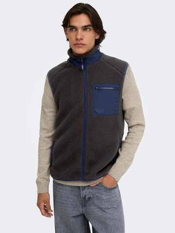Only & Sons Bodywarmer 'DALLAS ' in Grijs