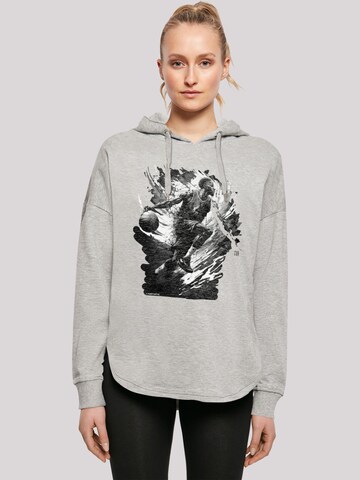 F4NT4STIC Sweatshirt 'Basketball Splash Sport' in Grey: front