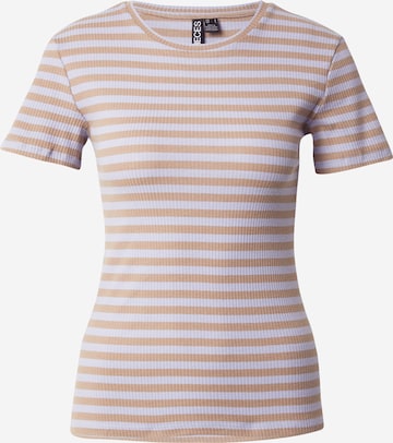 PIECES T-shirt 'PCRUKA' i beige: framsida