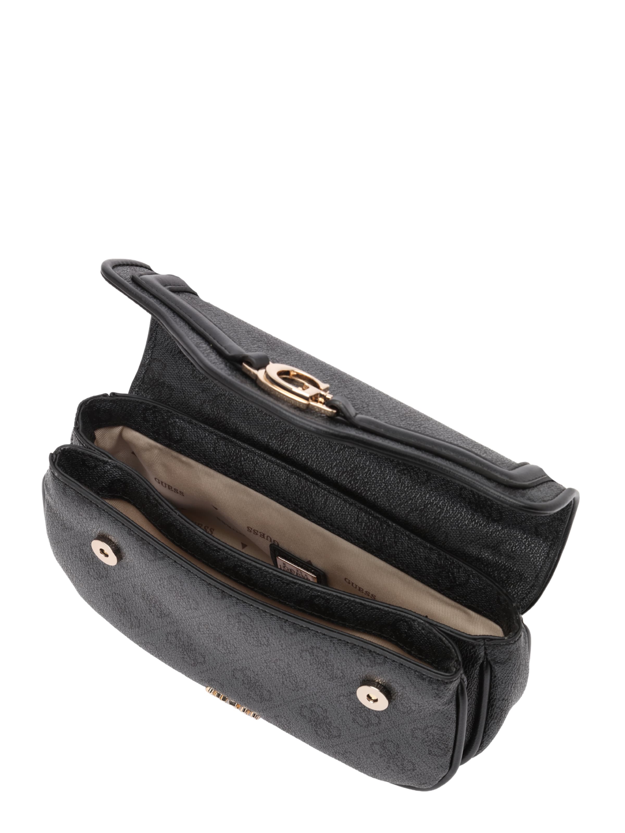 GUESSTorba preko ramena 'DEA CROSSBODY FLAP' - crna boja