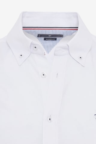 DENIM CULTURE Regular fit Button Up Shirt 'EDIZ' in White
