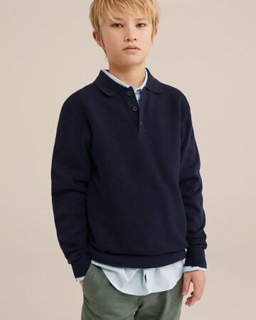 WE Fashion - Pullover em azul: frente