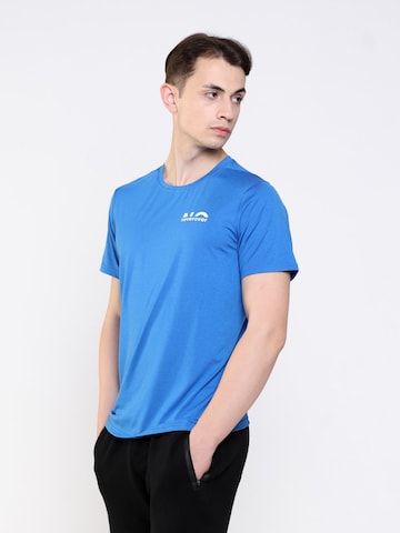 neverover - Camiseta funcional 'Men's Essential Elastic T-shirt' en azul