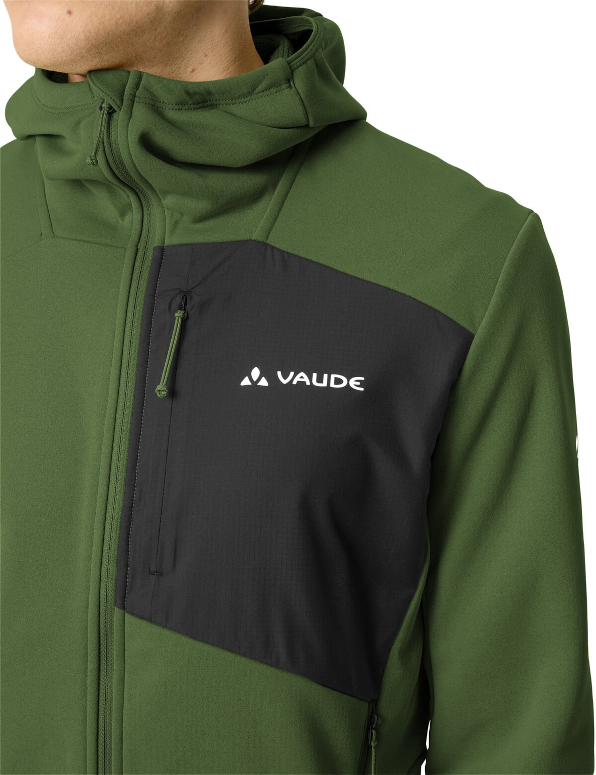 VAUDE Athletic fleece jacket 'Monviso III' in Green