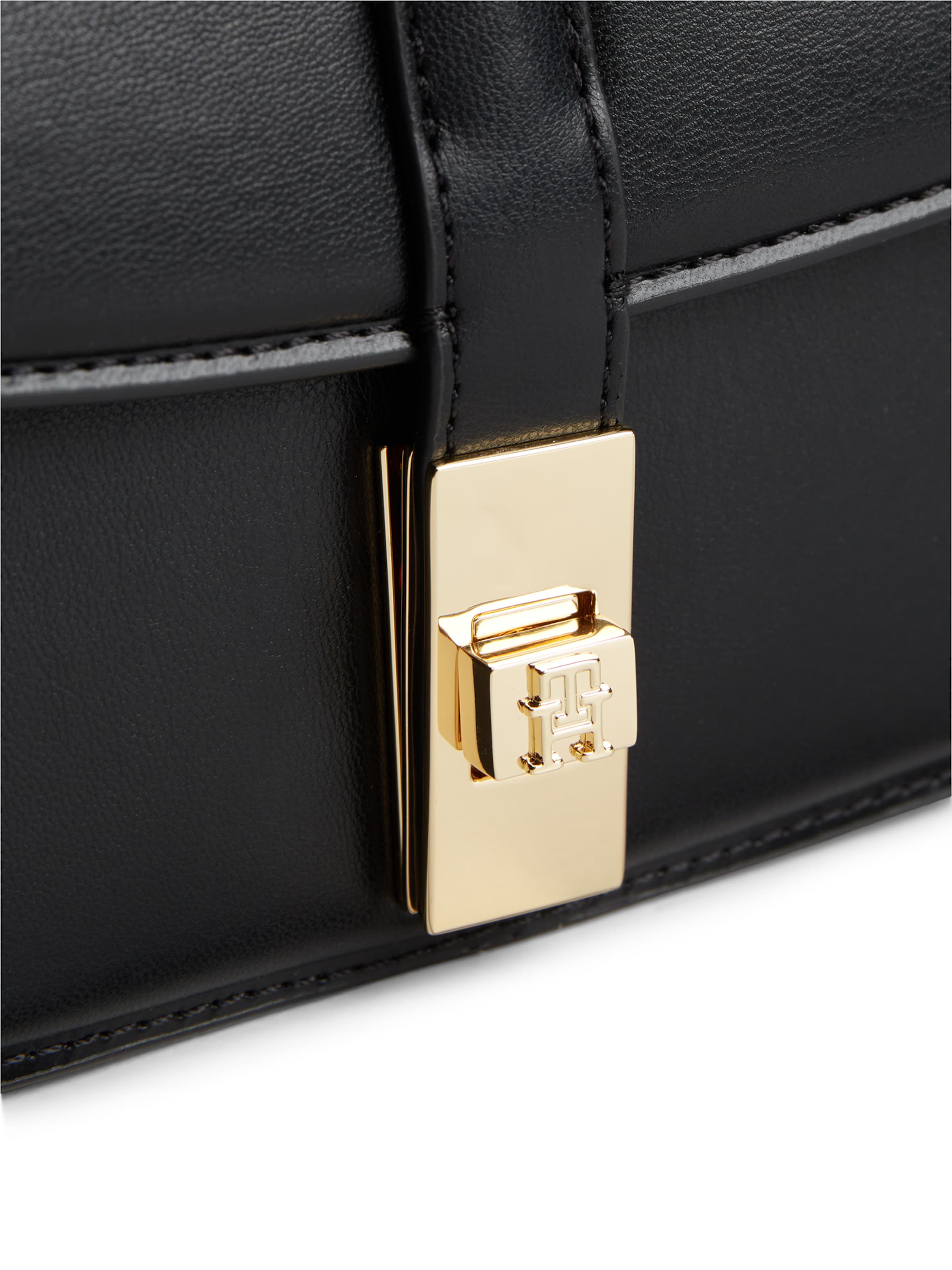 Geantă de umăr 'HERITAGE' de la TOMMY HILFIGER pe negru